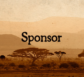 sponsor button with african wilderness background
